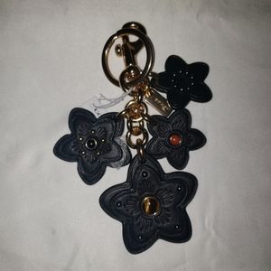 Coach flower keychain